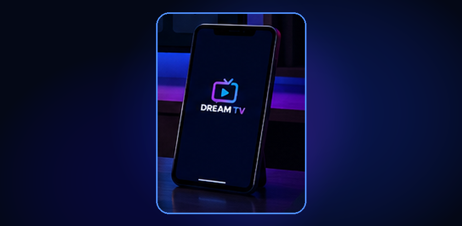 DREAM TV app on mobile smartphone device
